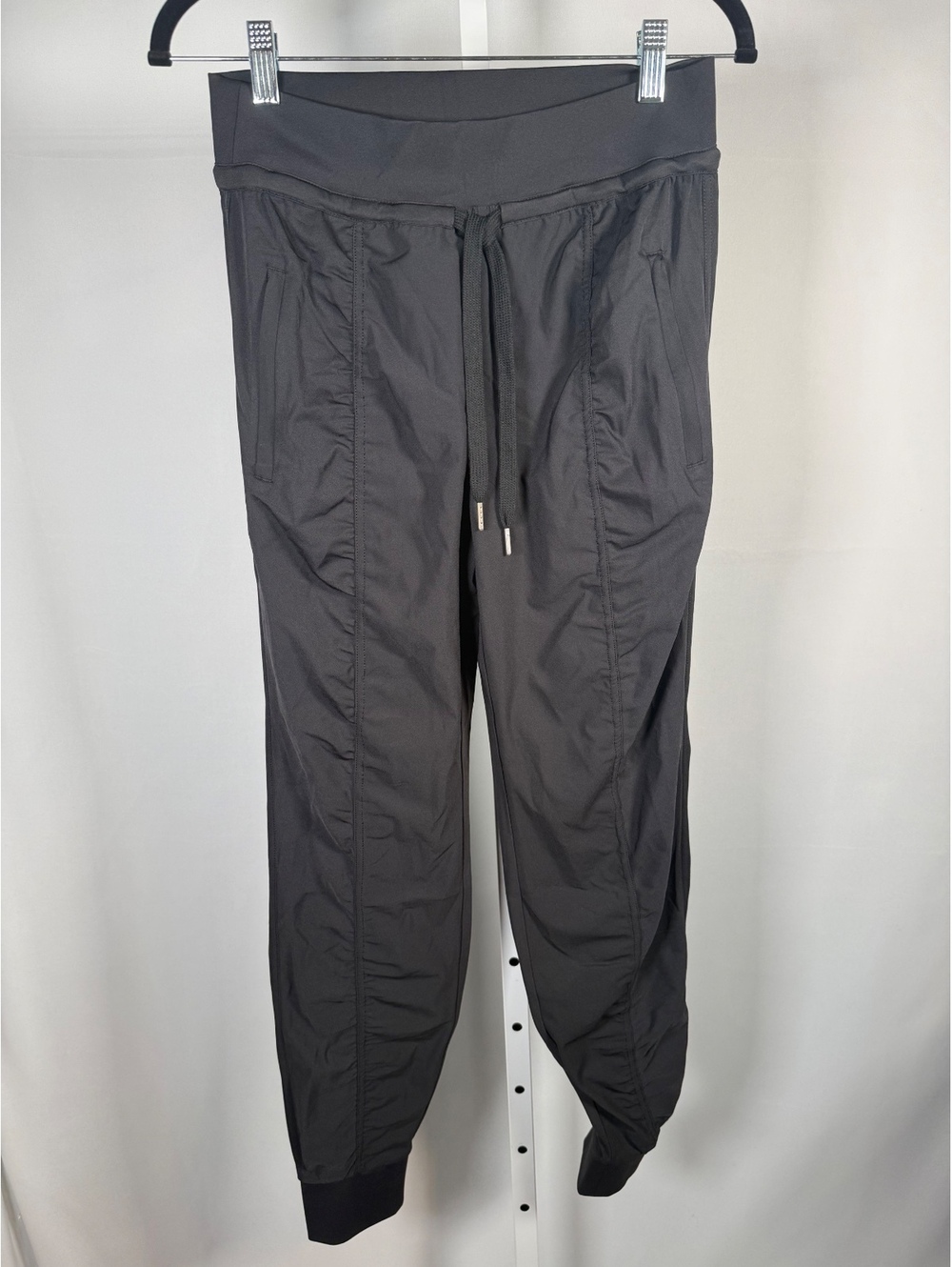 Halara High Waisted Tapered Travel Joggers Side Zip Pockets Black Size Small - Picture 3 of 9